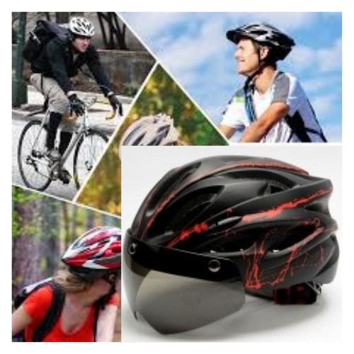 Helm Sepeda Kacamata Lens Bike Glass Netic Black 7RSE8YBQ 111