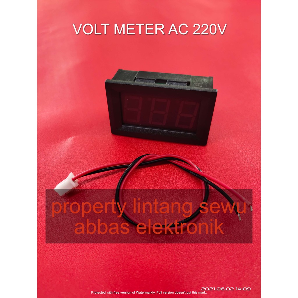 VOLTMETER DIGITAL AC 3 DIGIT