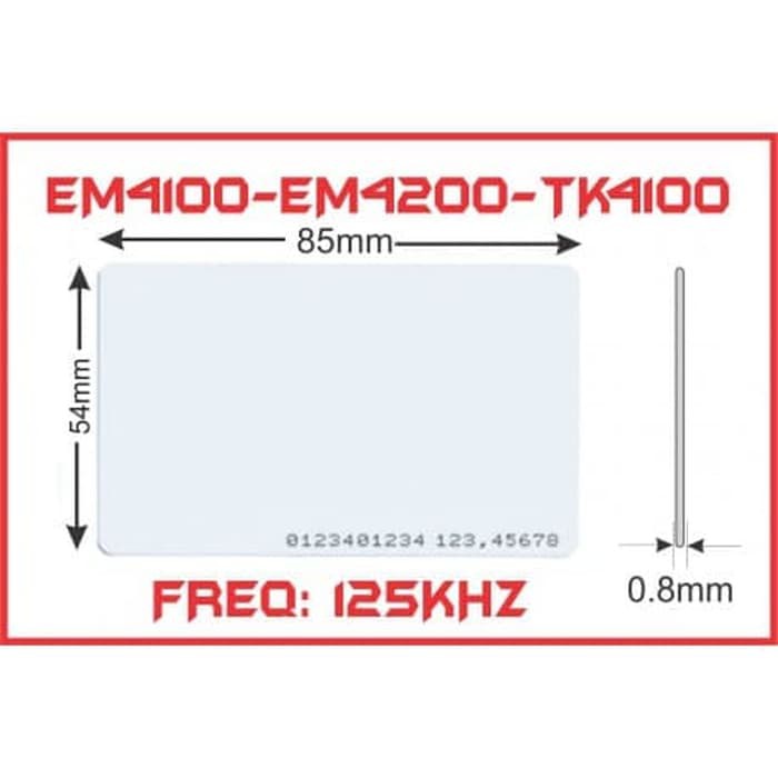 RFID Card Kartu RFID 125Khz Proximity Card ID Card