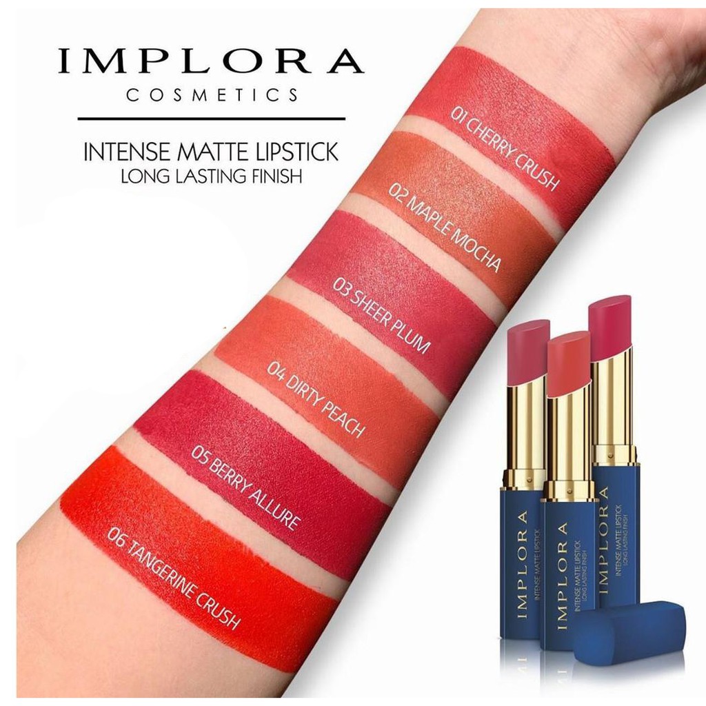 IMPLORA Intense Matte Lipstick Long Lasting Finish