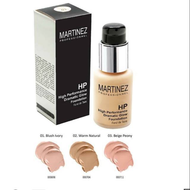 Martinez dramatic glow foundation 01