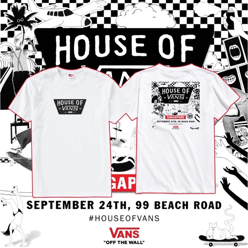 Kaos House of Vans Singapore