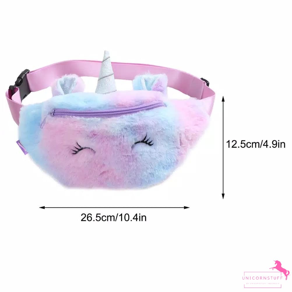 Tas Dada Unicorn Pinggang Unicorn Waist Bag Anak Unicorn Pergi Selempang Kado Hadiah Cewek Perempuan