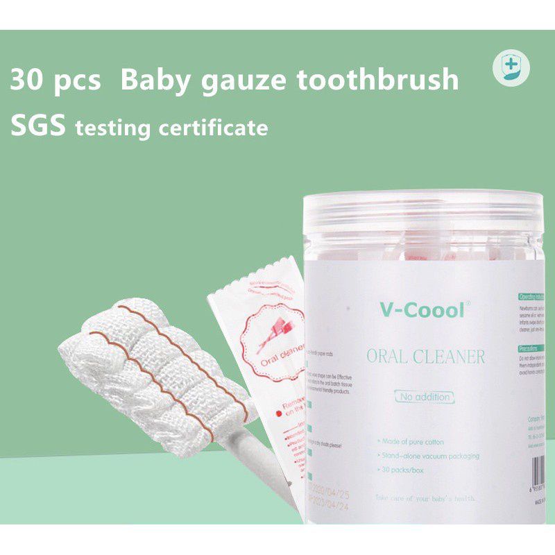 Baby ORAL CLEANER COTTON TOOTHBRUSH / Sikat Lidah Stik Kasa Steril / Baby Kassa Stick