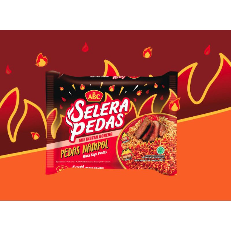

Mie ABC Pedas Nampol 80g