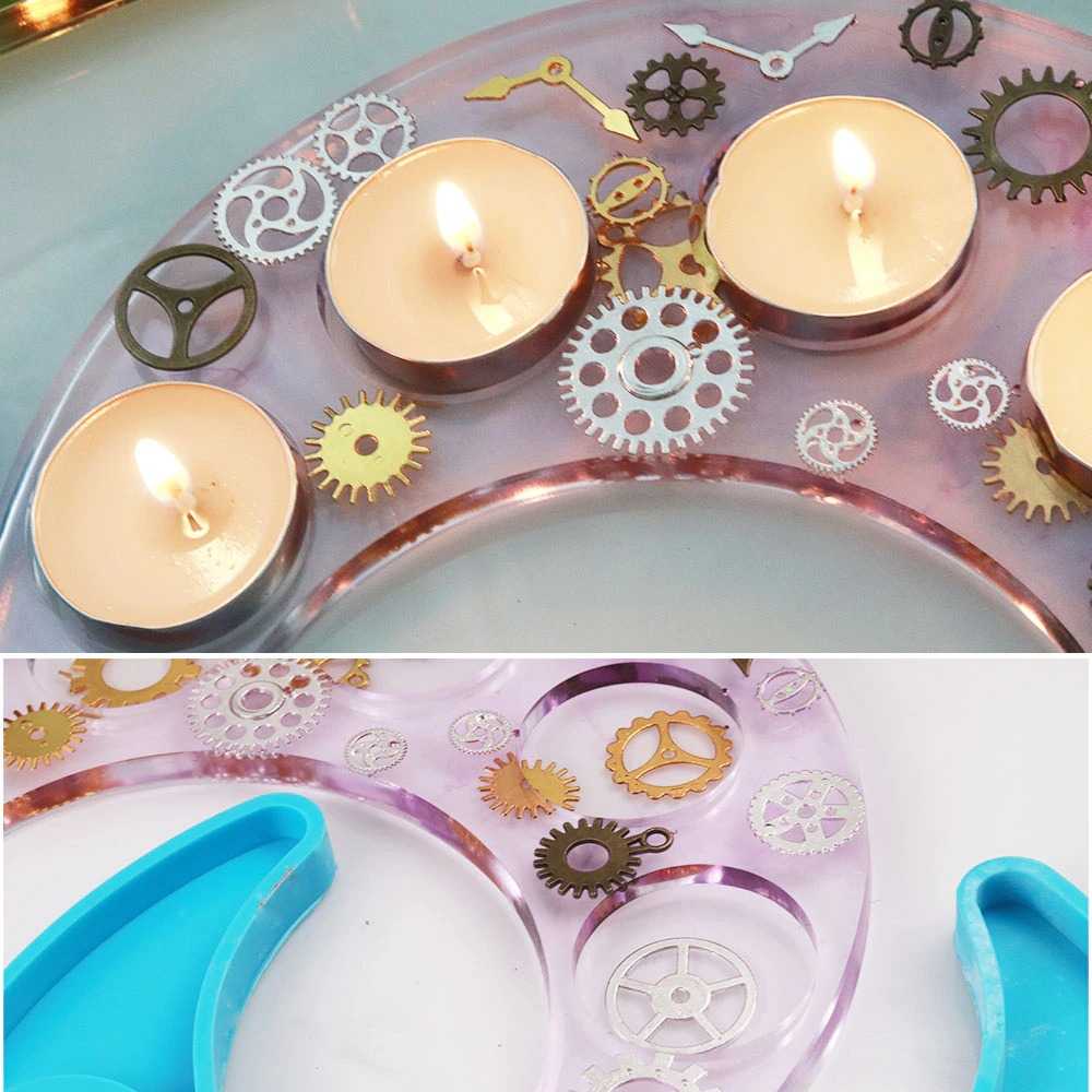 TD-AI Xiyo Cetakan Tempat Lilin Resin Silicone Mold Model Bulan - 5042