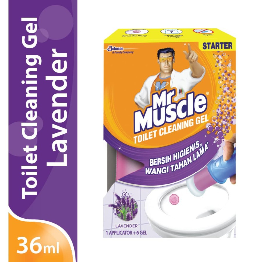 Mr. Muscle Toilet Cleaning Gel Lavender 36mL