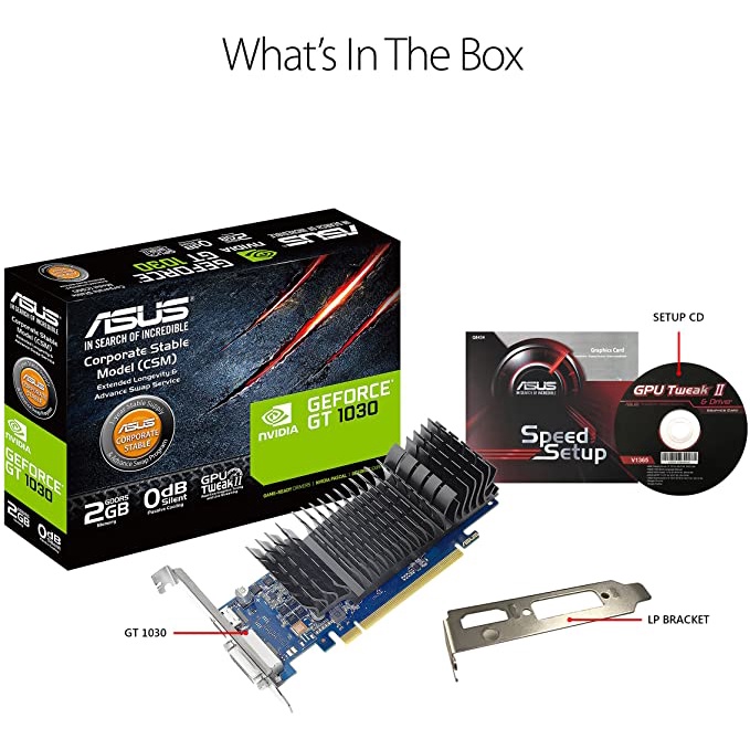 ASUS GeForce GT 1030 2GB GDDR5 - GT1030 NAMPOL GAN