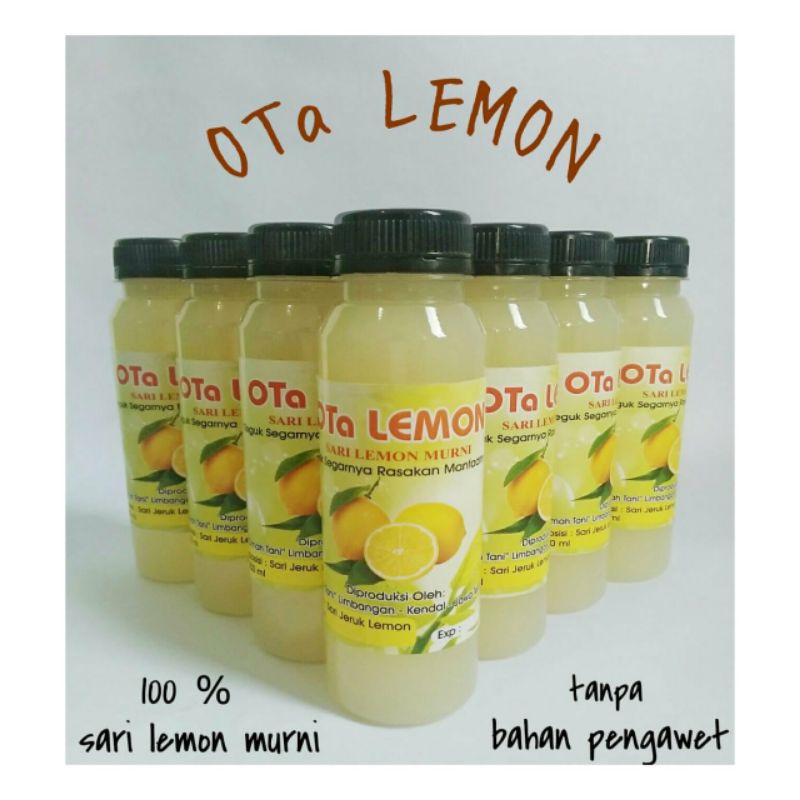 

OTa Lemon, Sari lemon 250ml 100% perasan lemon