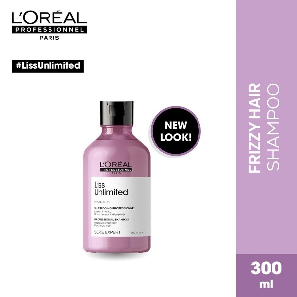 LOREAL Serie Expert Liss Unlimited Shampoo & Hair Mask Set - Perawatan Rambut Kusut Keriting-1