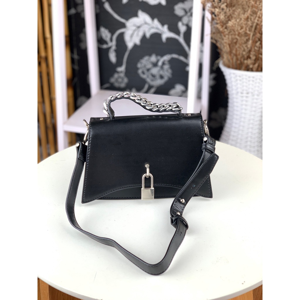 TAS WANITA CK CK872 GEMBOK TRAPEZE PADLOCK HANDLE BAG PREMIUM IMPORT