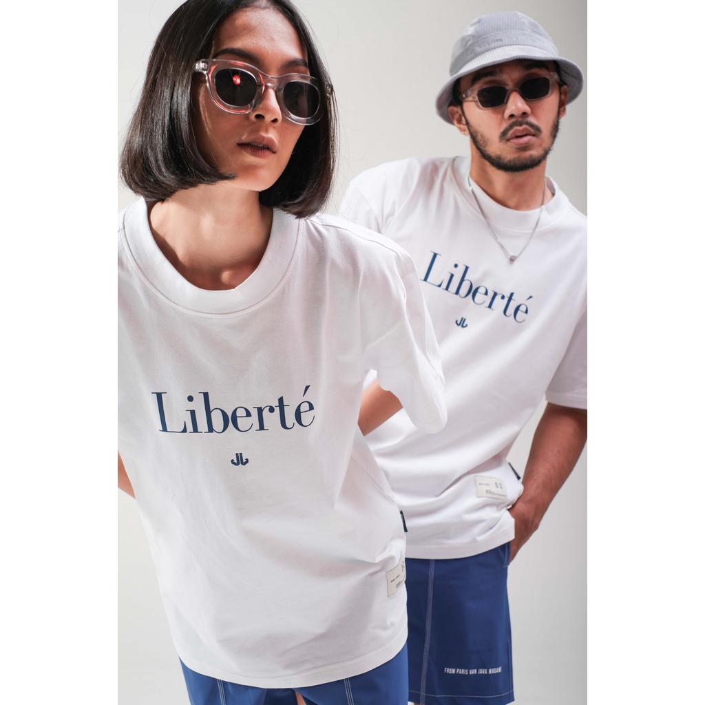 JAVAJONES Oversized Tee Liberte | Kaos Pria Wanita