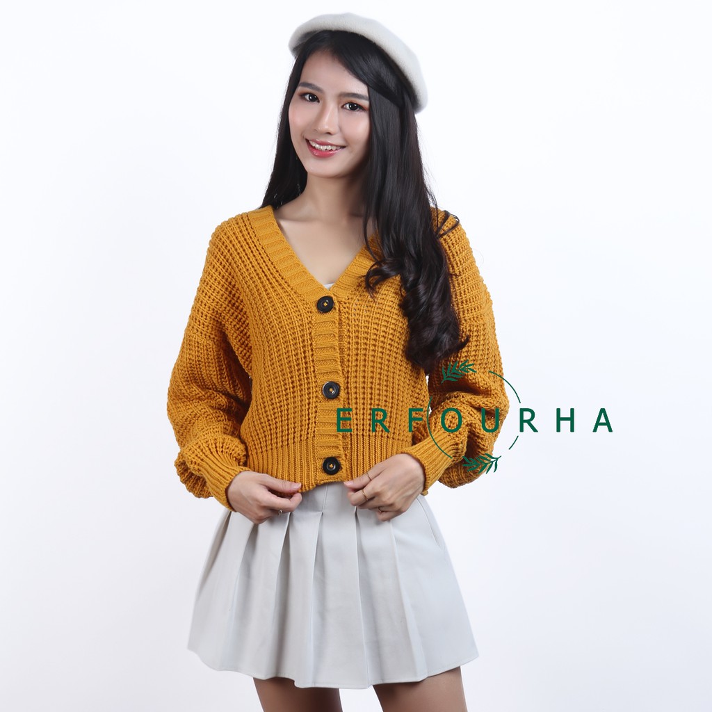 Cardigan Rajut Zulfaa Type 3 Gate | Rajut Tebal PREMIUM | Pakaian Wanita | Outerwear Wanita