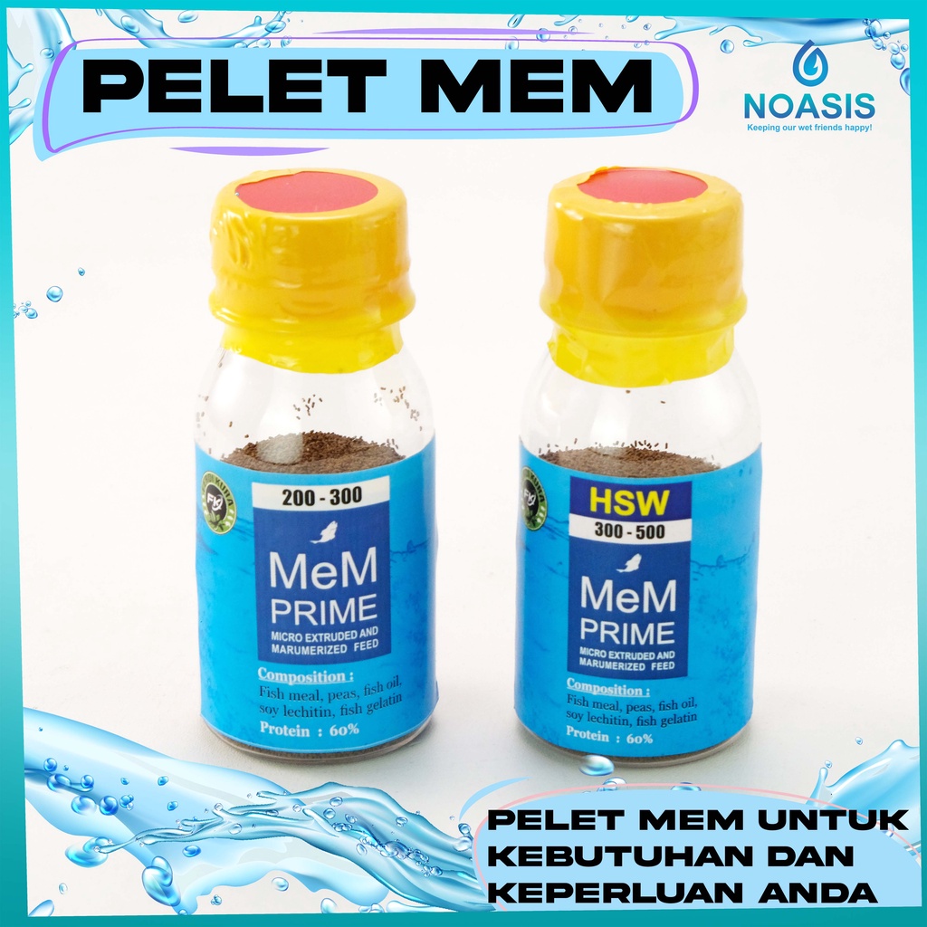 PELET MEM 200-300 ISI 50 GRAM GR - PELLET IKAN 2/3 50GR 50GRAM