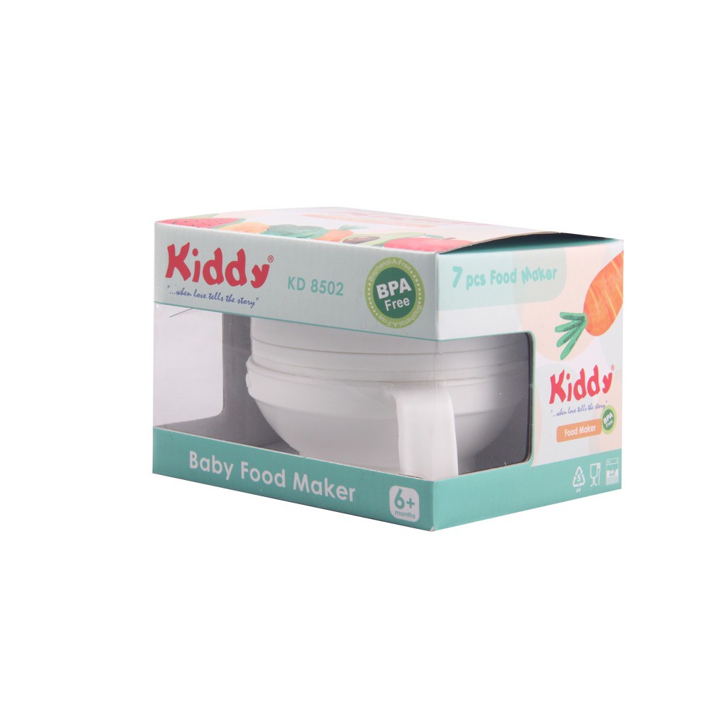 Kiddy Food Maker 7 in 1 / Food Maker MPASI baby Set 7 in 1 Kiddy / perlengkapan MPASI (8502) KIDDY Baby Food Maker Set 7 in 1 (8502)