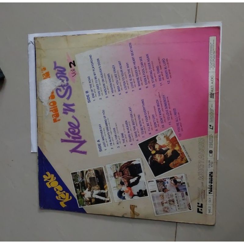 Kaset Laser disc lagu nice n slow