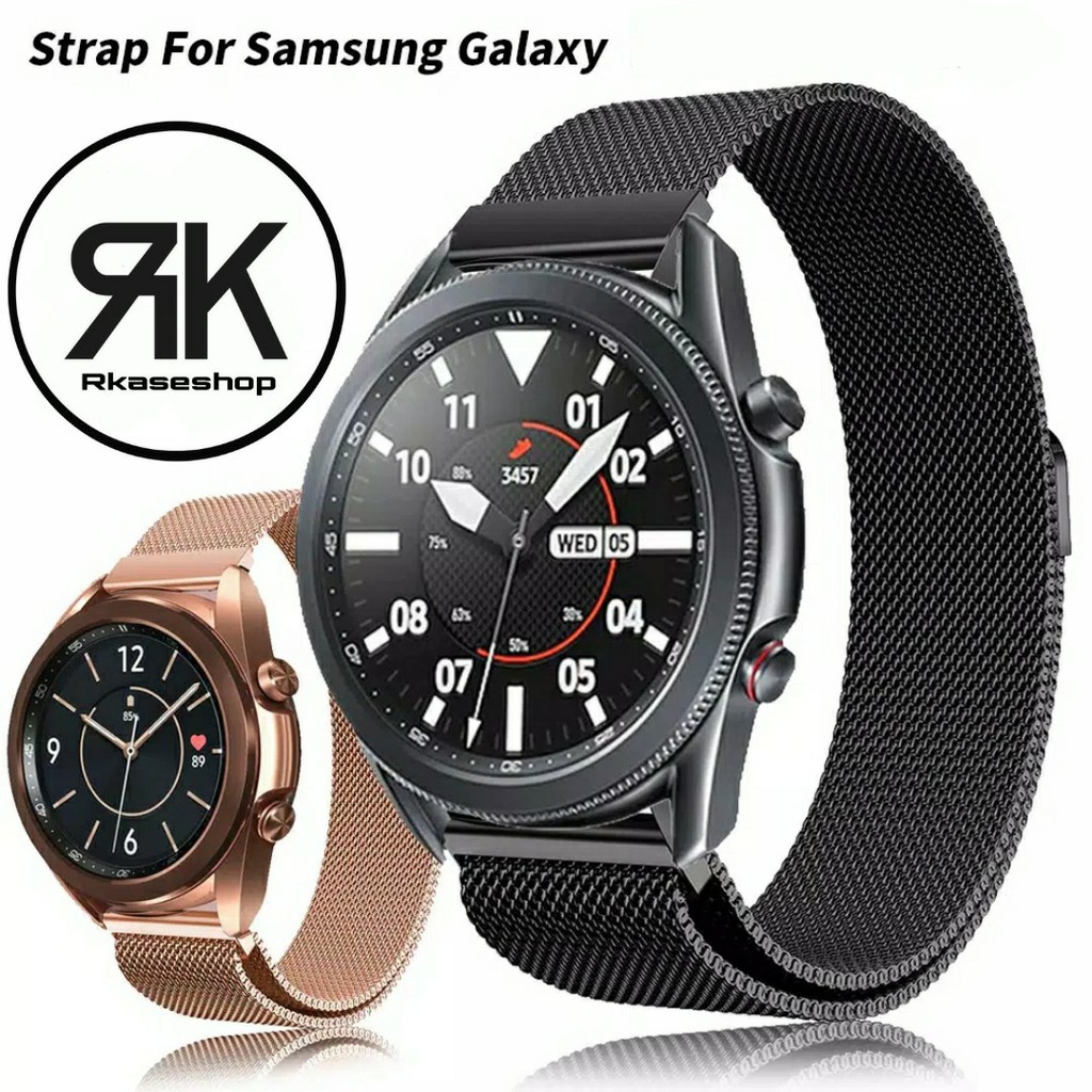 Milanese Loop Magnet Strap samsung galaxy watch 3 41mm 45mm Stainless 20mm 22mm tali jam