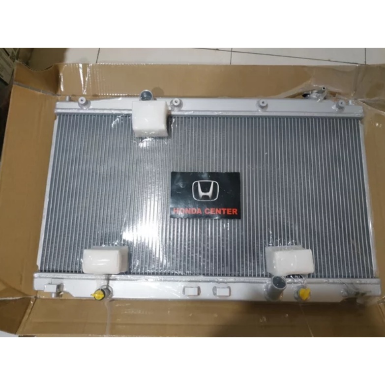 radiator honda brio 2013 2014 2015 2016 manual mt tipe e dan s 2kipas double blower 19010-RE1-Z01