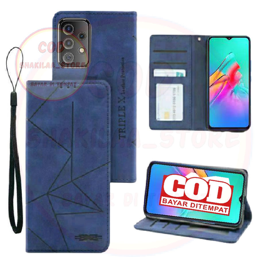 CASE HP SAMSUNG A32 4G CASING DOMPET FLIP MOTIF COVER LEATHER-SARUNG HP