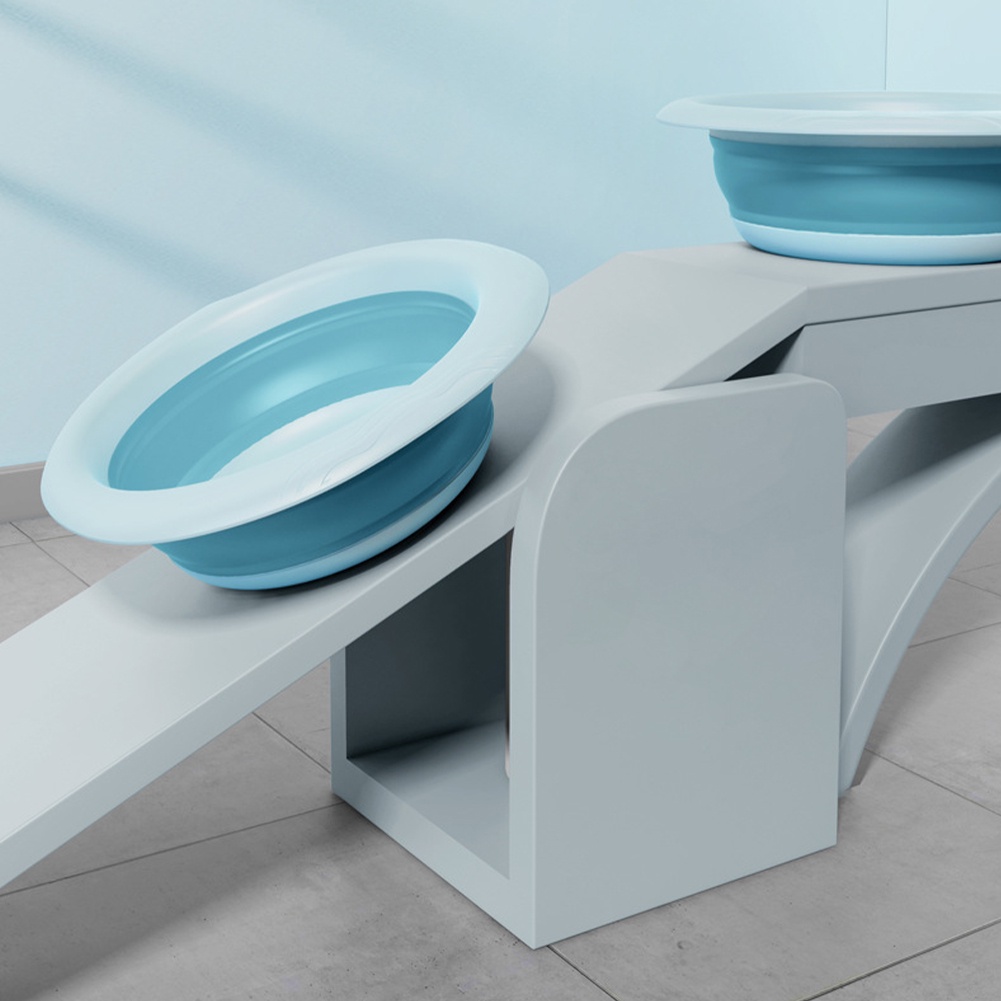 Baskom Lipat Portabel Multifungsi Baskom Plastik Lipat  Portable Silikon Baskom