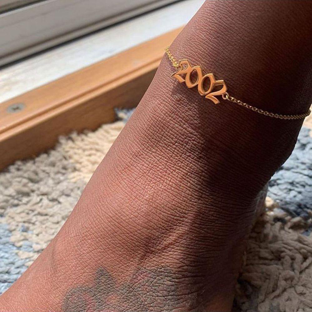 Lily Gelang Kaki Anklet Fashion 1990sampai2000anperhiasan Ulang Tahun Anti Karat