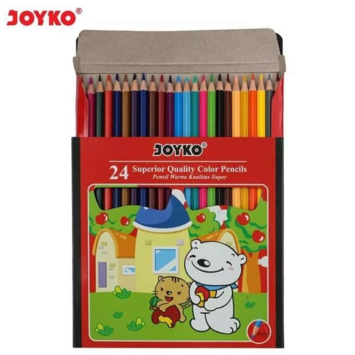 

WARNAPENSIL- PINSIL WARNA JOYKO 24 WARNA PANJANG / COLOUR PINCIL -PENSIL WARNA