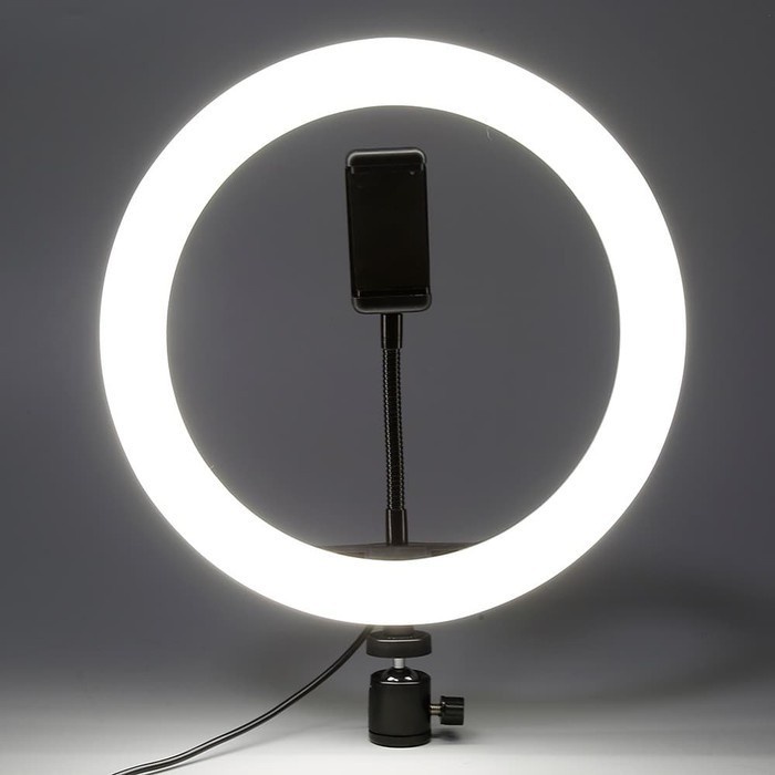 Ring Light Lampu Selfie 26cm Besar LED Holder Tiktok Jumbo Selfie Ring