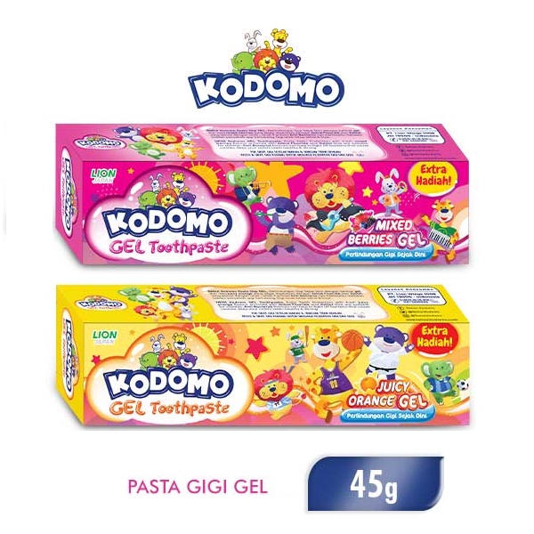 Kodomo Gel Toothpaste 45g - Pasta Gigi Anak