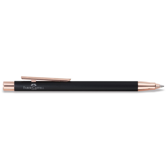 

Pulpen - Faber-Castell Neo Slim Ballpoint Stylus Black Matt, Rose Gold Chromed