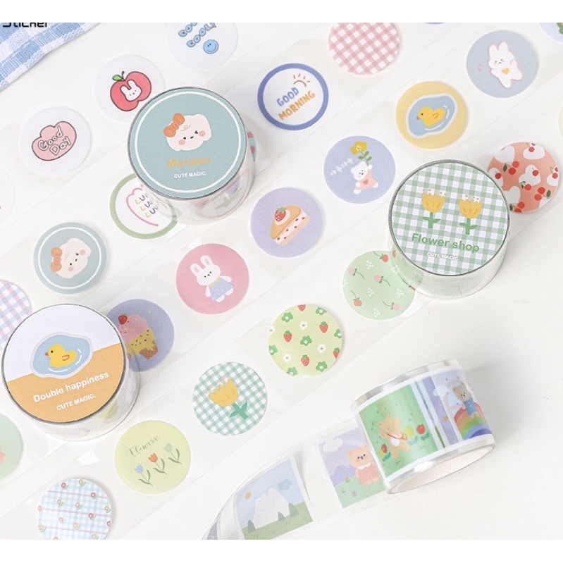 

Washimoshi Masking Washi Tape PET kawaii Design