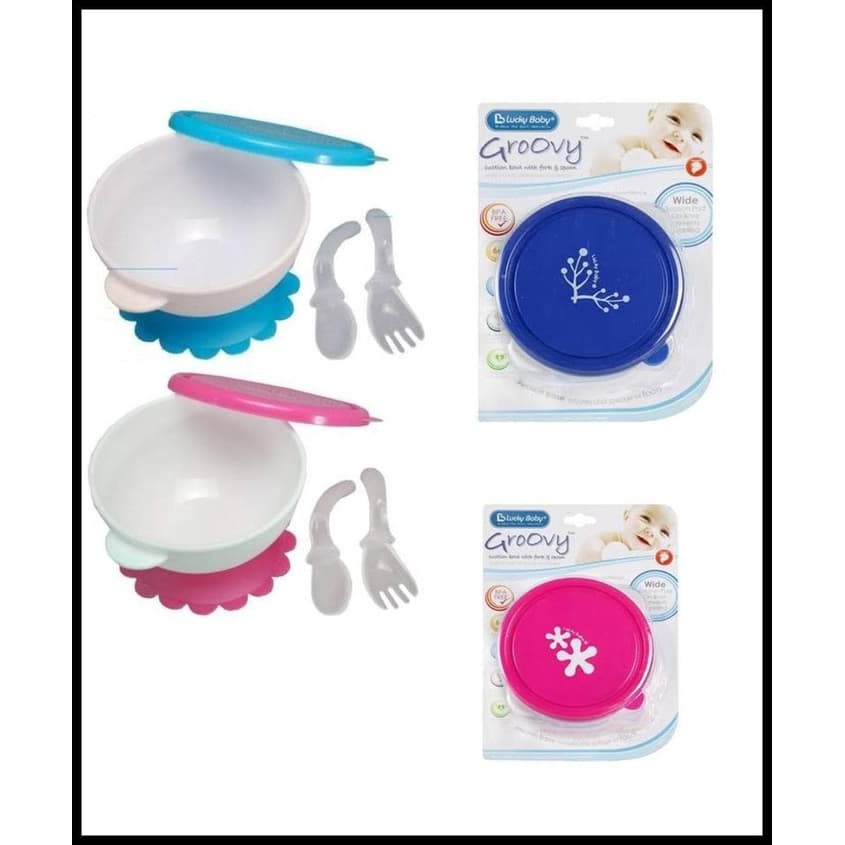 (Baby Club Itc Bsd) GROOVY SUCTION BOWL LUCKY BABY (mangkok bayi)