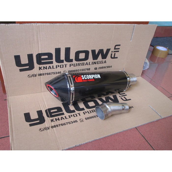 Knalpot Scorpion SLIP ON untuk Ninja 250 Fi / carbu
