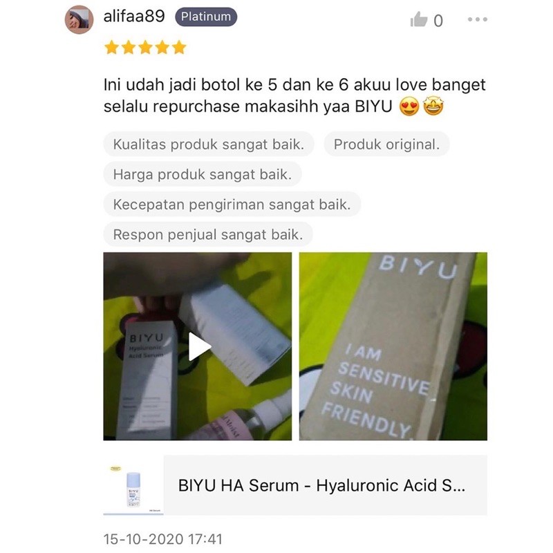 BIYU HA Serum Hyaluronic Acid Serum