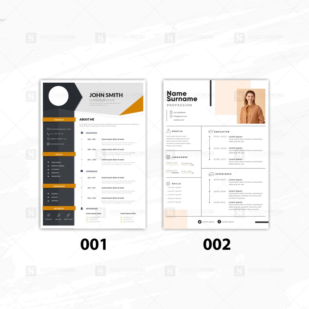 Jual JASA DESAIN CV/RESUME UNTUK MELAMAR KERJA | Shopee Indonesia