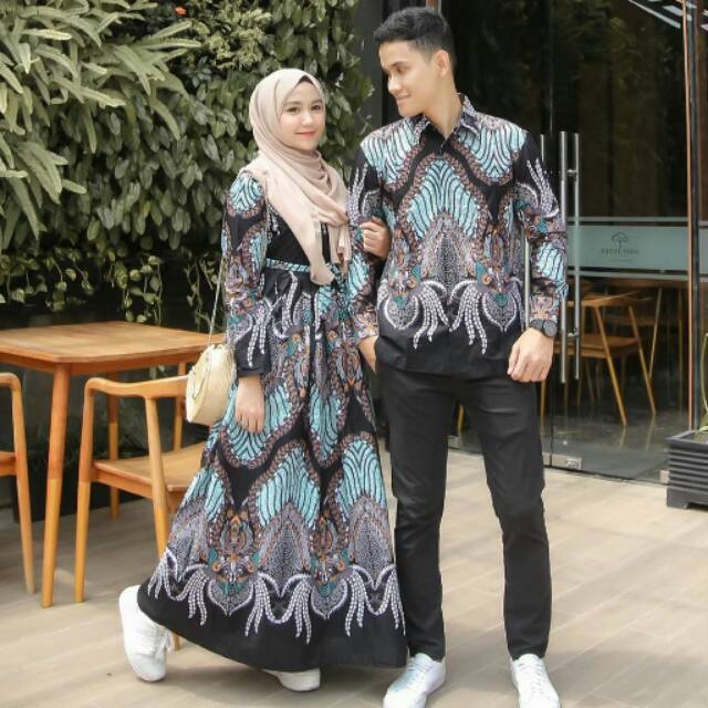 Maura Couple - Sania Ruffle Batik Couple Ori Ndoro Jowi