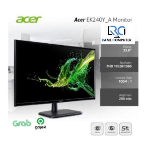 Layar Monitor LED ACER EK240YA EK240Y-A 24&quot; FULL HD IPS 75Hz 24inch