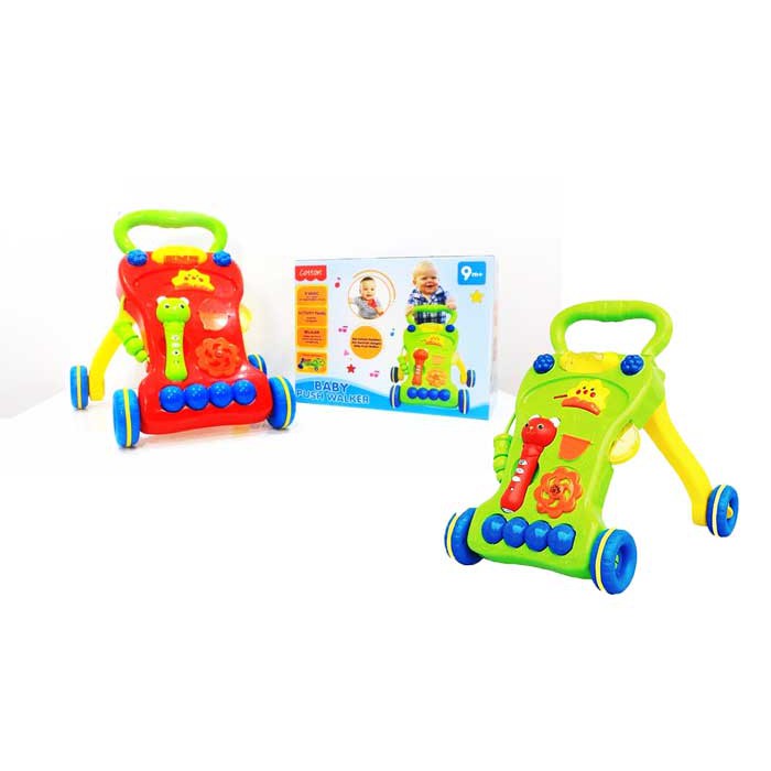 MAINAN ANAK BAYI KERETA DORONG COTTON BABY WALKER - 27016 UNTUK BELAJAR JALAN BALITA ADA SUARA