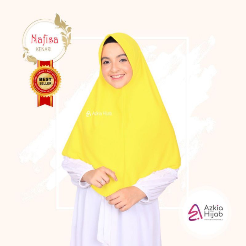 Nafisa Ukuran M Kuning Kenari By Azkia Hijab Original