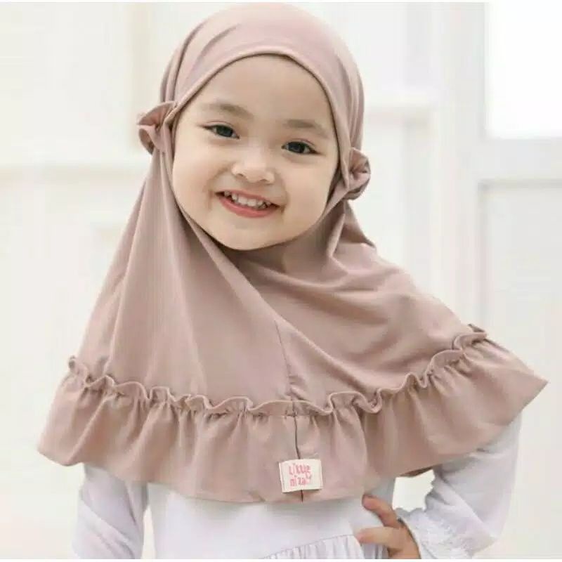 Jilbab anak Usia 0-3 Tahun Hijab Bayi Instan Jilbab Bayi Bergo Jilbab Instan Anak Pashmina Bayi