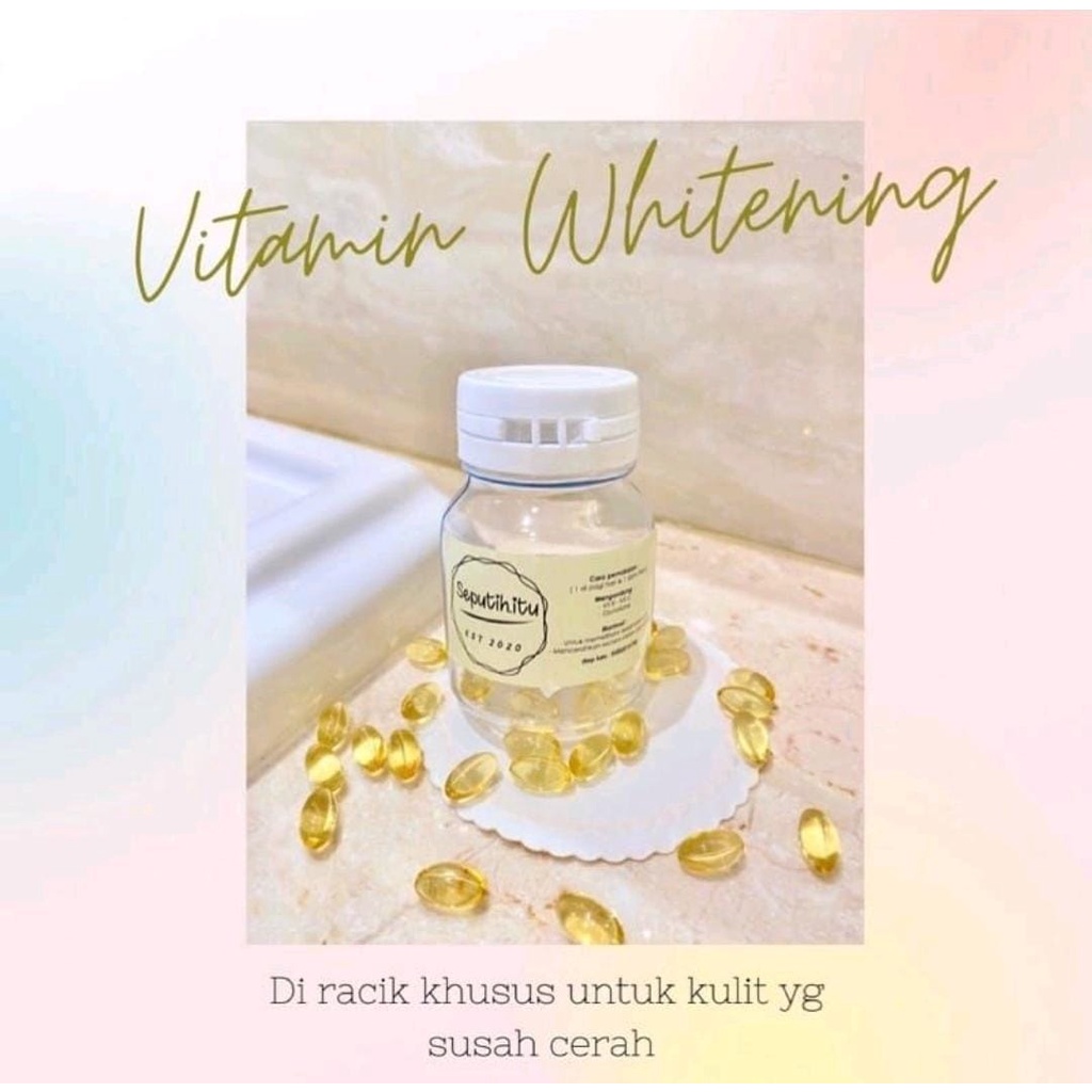 SEPUTIH.ITU Vitamin Whitening isi 15 kapsul - Kapsul Pemutih Badan Original - Vitamin Seputih.Itu - 