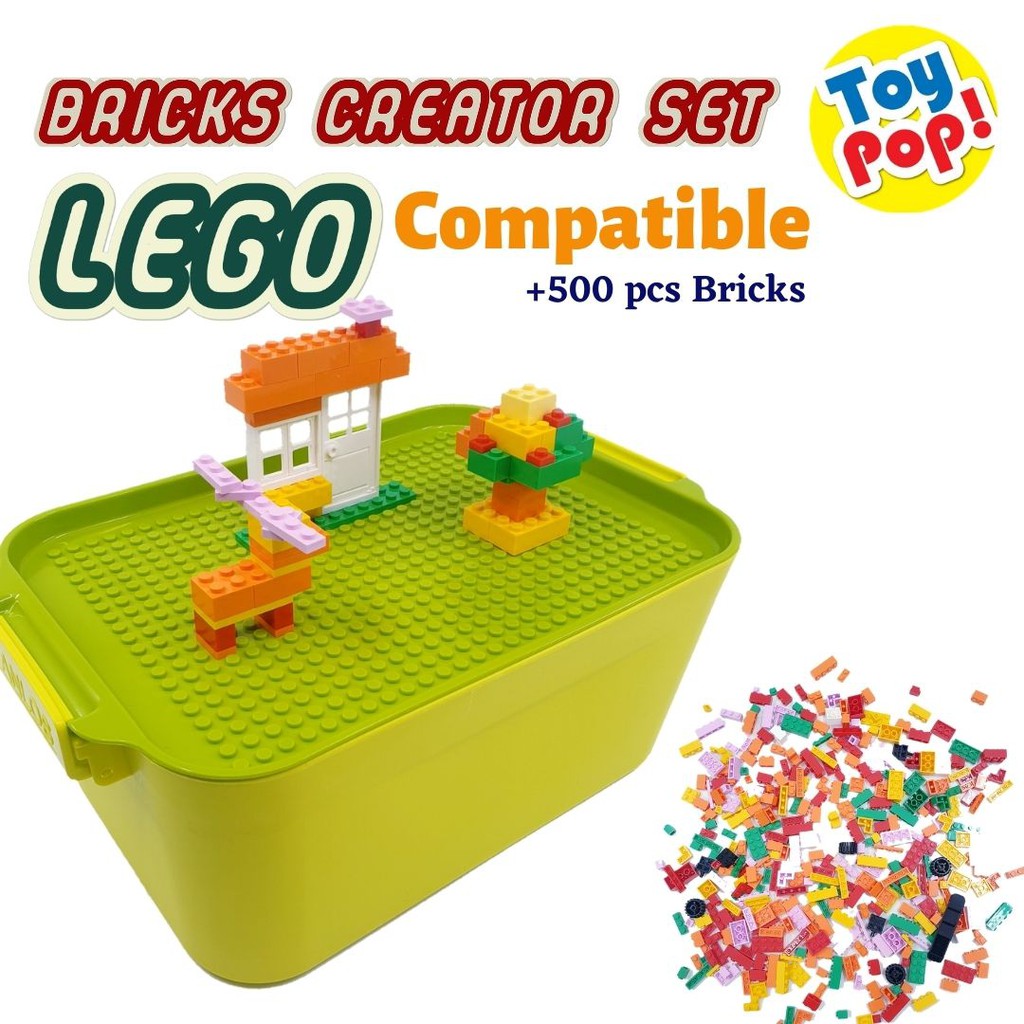 mainan anak building bricks creator set cocok untuk lego isi 500 pcs