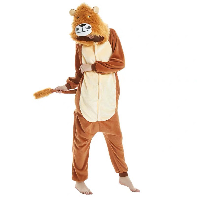 KOSTUM SINGA LION KING BAJU ONESIE PIYAMA COSPLAY BAJU TIDUR