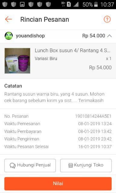 Lunch Box Susun 4/ Rantang 4 Susun Stainless