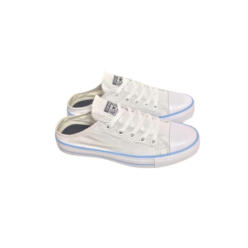 BISA COD SEPATU SNEAKERS CONVERSE ALLSTAR BUSTONG  FULL WHITE PRIA /WANITA FRE BOX