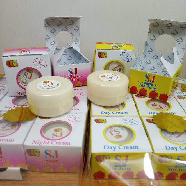 Cream SJ Sinjung Topeng Set Siang dan Malam Original