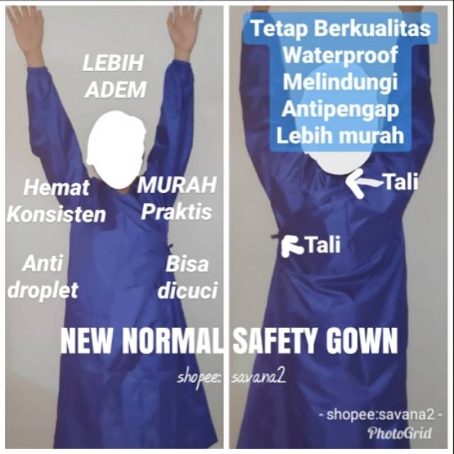 Ready APD SAFETY GOWN NEW NORMAL PARASUT  baju ok