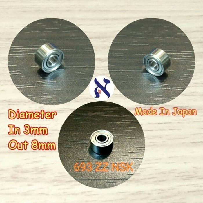 Bearing kecil tamiya 693 zz NSK 8 mm 3 mm Bering