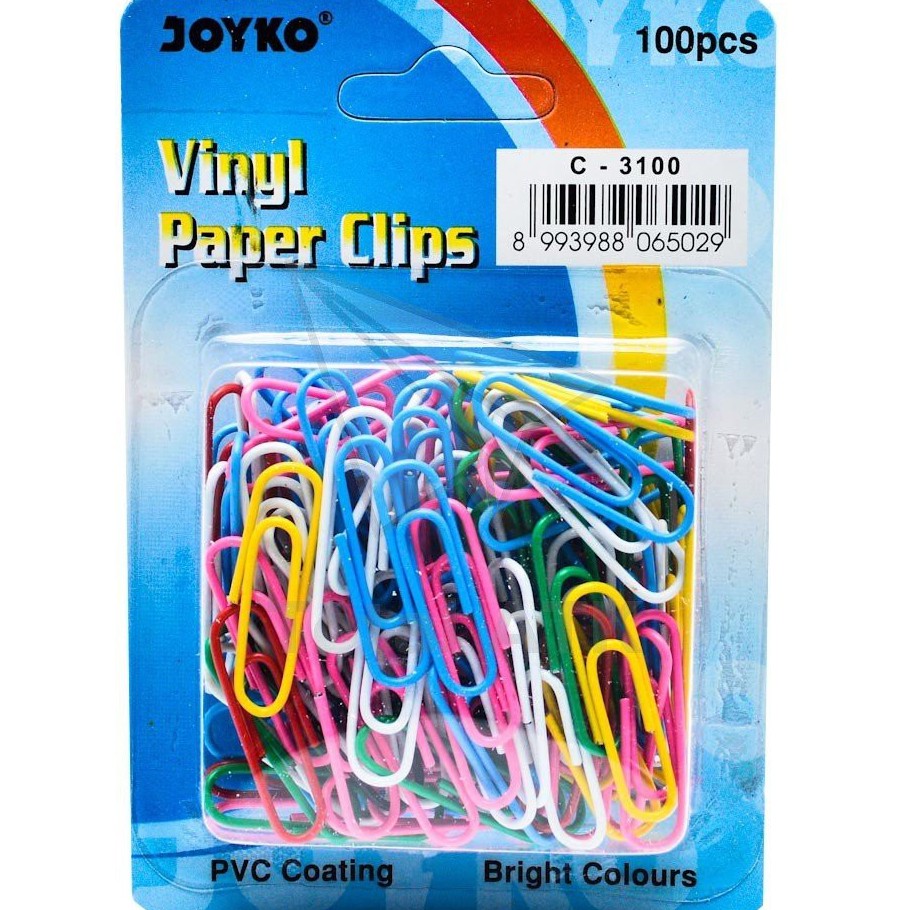 

Paper Clips Vinyl Joyko C-3100 isi100 pcs