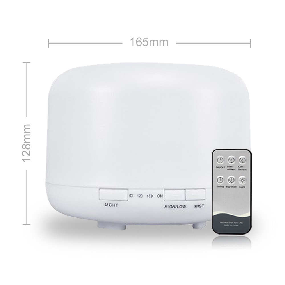 500ml Humidifier Air Purifier Aromaterapi Ruangan Diffuser Essential oil Difuser+Remote