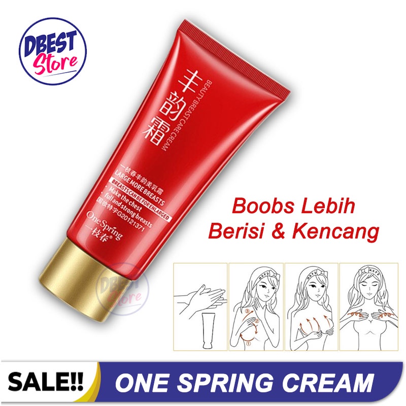 DBEST - [ BISA COD ] ONE SPRING BREAST CREAM / KRIM MEMEPERBESAR MENGENCANGKAN PAYUDARA KENDOR DENGAN CEPAT